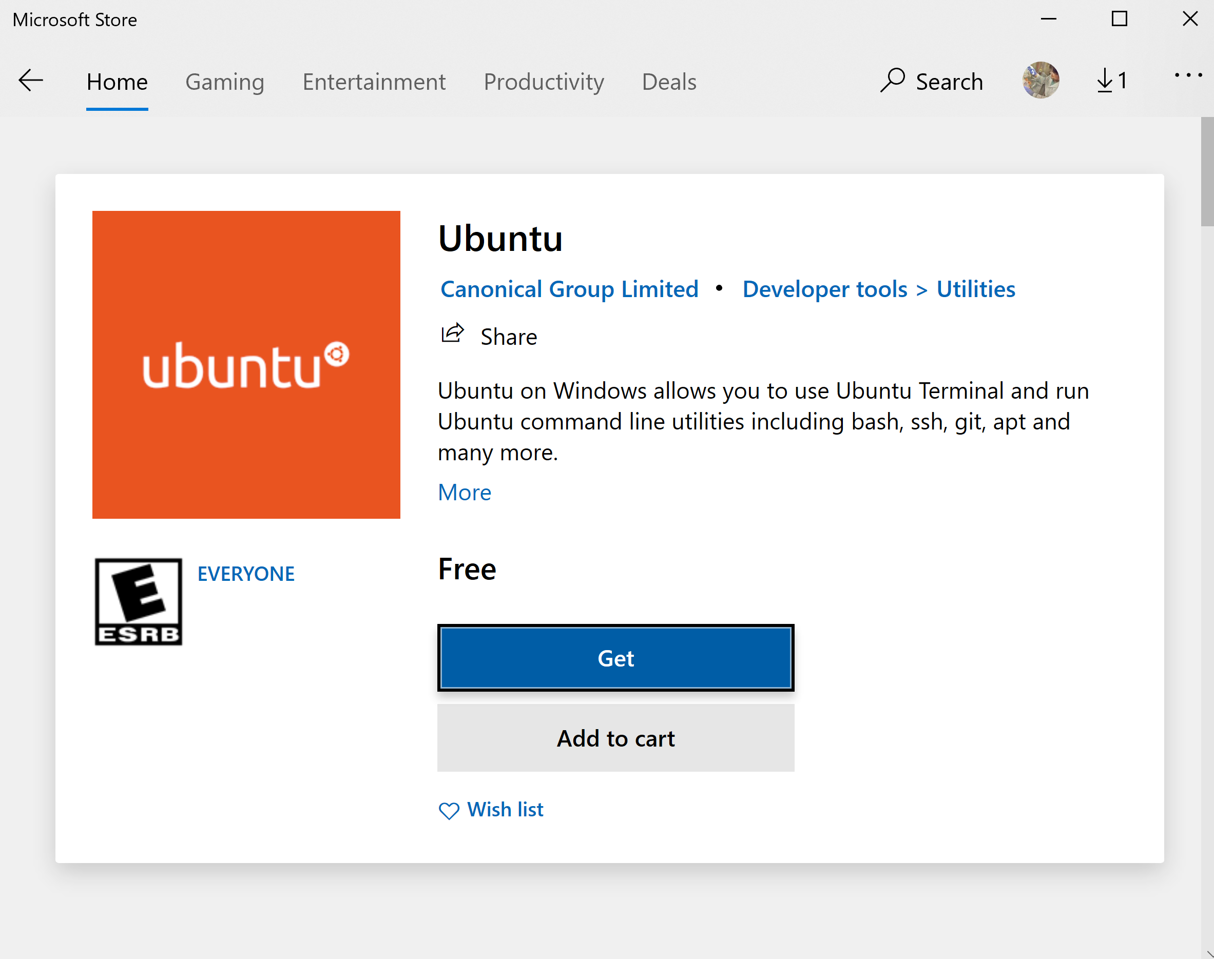 Windows store
